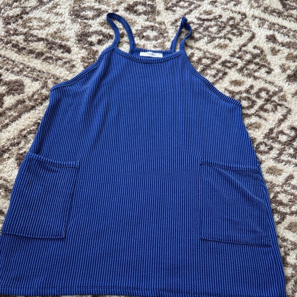Blue Sleeveless Dress